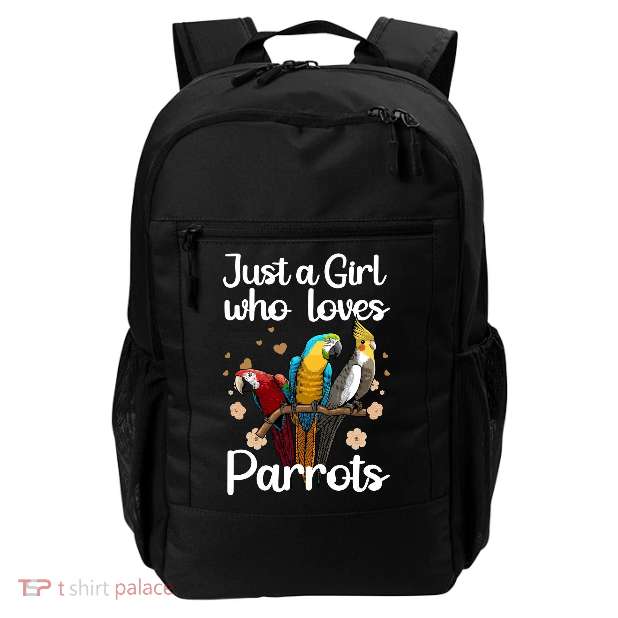 Cute Parrot Art Women Girl Ladies Cockatiel Owners Parrot Daily Commute Backpack