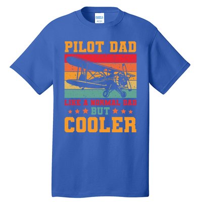 Cool Pilot Art Dad Aircraft Aviation Airplane Pilots Gift Tall T-Shirt