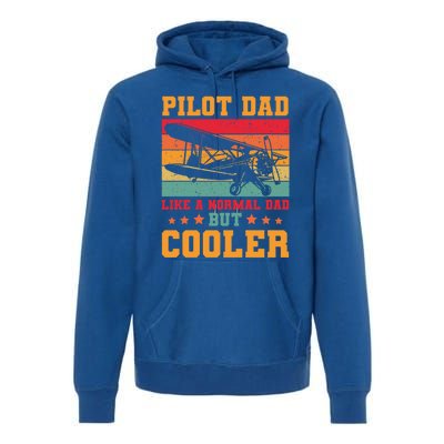 Cool Pilot Art Dad Aircraft Aviation Airplane Pilots Gift Premium Hoodie