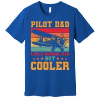 Cool Pilot Art Dad Aircraft Aviation Airplane Pilots Gift Premium T-Shirt