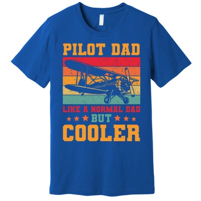 Cool Pilot Art Dad Aircraft Aviation Airplane Pilots Gift Premium T-Shirt