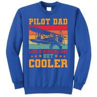 Cool Pilot Art Dad Aircraft Aviation Airplane Pilots Gift Tall Sweatshirt