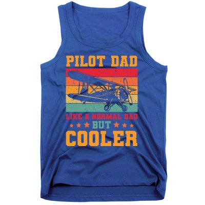 Cool Pilot Art Dad Aircraft Aviation Airplane Pilots Gift Tank Top