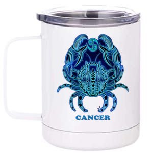 Cancer Personality Astrology Zodiac Sign Horoscope Design Cute Gift 12 oz Stainless Steel Tumbler Cup