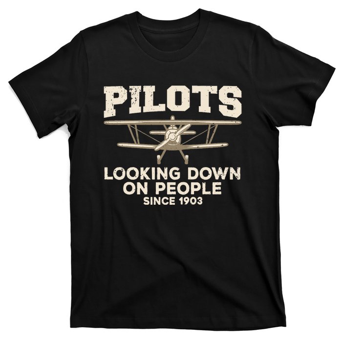 Cool Pilot Aircraft Pilot Airplane Flying T-Shirt