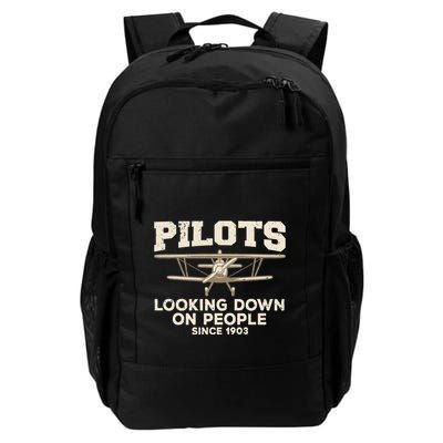 Cool Pilot Aircraft Pilot Airplane Flying Daily Commute Backpack