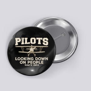 Cool Pilot Aircraft Pilot Airplane Flying Button