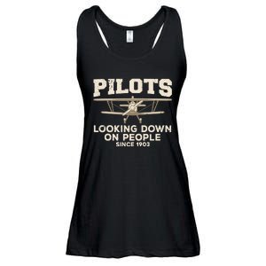 Cool Pilot Aircraft Pilot Airplane Flying Ladies Essential Flowy Tank