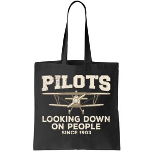 Cool Pilot Aircraft Pilot Airplane Flying Tote Bag