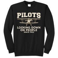 Cool Pilot Aircraft Pilot Airplane Flying Tall Sweatshirt