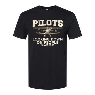 Cool Pilot Aircraft Pilot Airplane Flying Softstyle® CVC T-Shirt