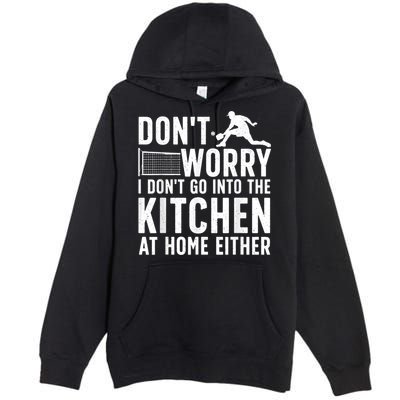 Cool Pickleball Art For Men Women Kitchen Pickle Ball Player Premium Pullover Hoodie