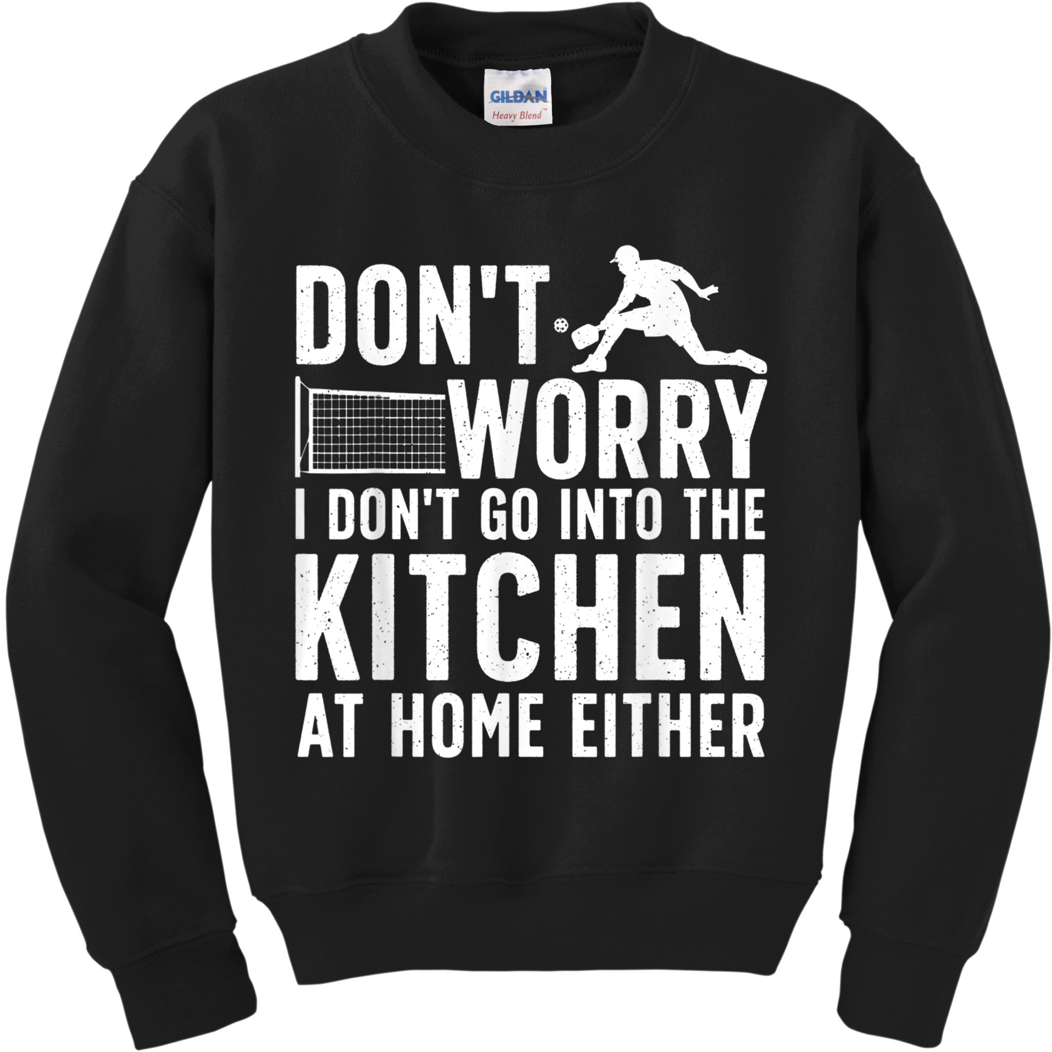 Cool Pickleball Art For Men Women Kitchen Pickle Ball Player Kids Sweatshirt