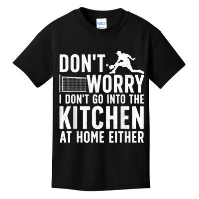 Cool Pickleball Art For Men Women Kitchen Pickle Ball Player Kids T-Shirt