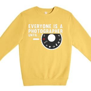 Cool Photographer Art For Men Women Photography Camera Lover Premium Crewneck Sweatshirt