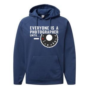 Cool Photographer Art For Men Women Photography Camera Lover Performance Fleece Hoodie