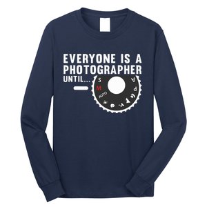 Cool Photographer Art For Men Women Photography Camera Lover Long Sleeve Shirt