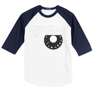 Cool Photographer Art For Men Women Photography Camera Lover Baseball Sleeve Shirt