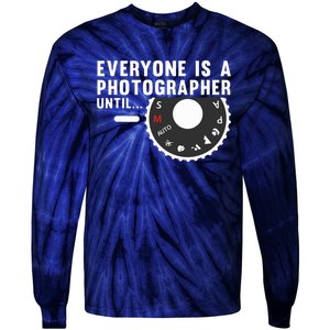 Cool Photographer Art For Men Women Photography Camera Lover Tie-Dye Long Sleeve Shirt