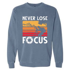 Cool Photographer Art For Men Women Photography Camera Lover Garment-Dyed Sweatshirt