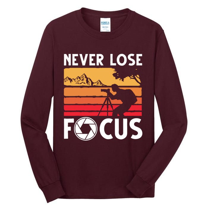 Cool Photographer Art For Men Women Photography Camera Lover Tall Long Sleeve T-Shirt