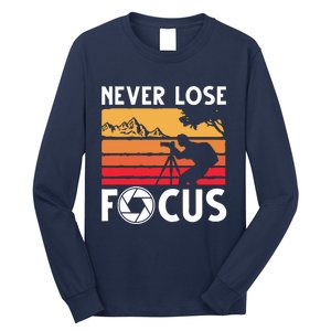 Cool Photographer Art For Men Women Photography Camera Lover Long Sleeve Shirt