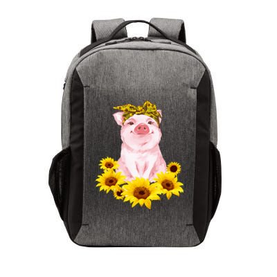 Cute Pig And Bandana Sunflower For Girl Women Mom Pullover Vector Backpack