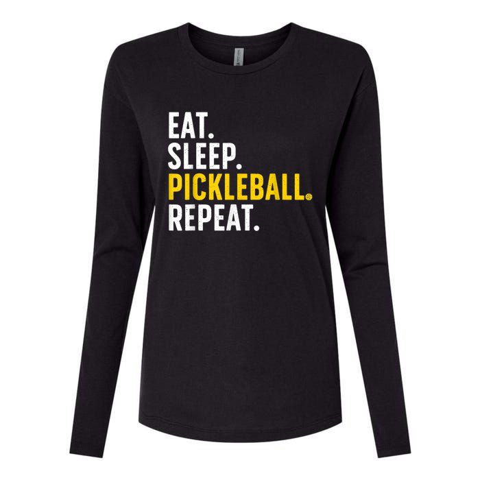 Cool Pickleball Art For Men Women Pickle Ball Lovers Players Womens Cotton Relaxed Long Sleeve T-Shirt