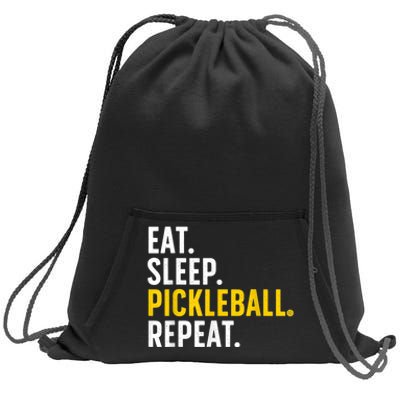 Cool Pickleball Art For Men Women Pickle Ball Lovers Players Sweatshirt Cinch Pack Bag