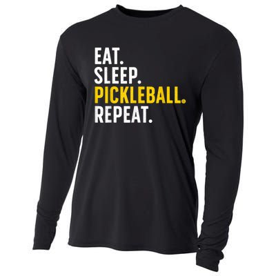 Cool Pickleball Art For Men Women Pickle Ball Lovers Players Cooling Performance Long Sleeve Crew