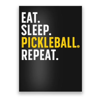 Cool Pickleball Art For Men Women Pickle Ball Lovers Players Poster