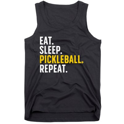 Cool Pickleball Art For Men Women Pickle Ball Lovers Players Tank Top