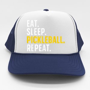 Cool Pickleball Art For Men Women Pickle Ball Lovers Players Trucker Hat