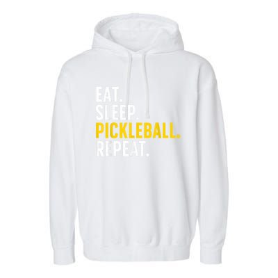 Cool Pickleball Art For Men Women Pickle Ball Lovers Players Garment-Dyed Fleece Hoodie