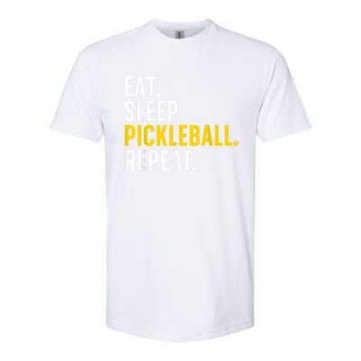 Cool Pickleball Art For Men Women Pickle Ball Lovers Players Softstyle CVC T-Shirt