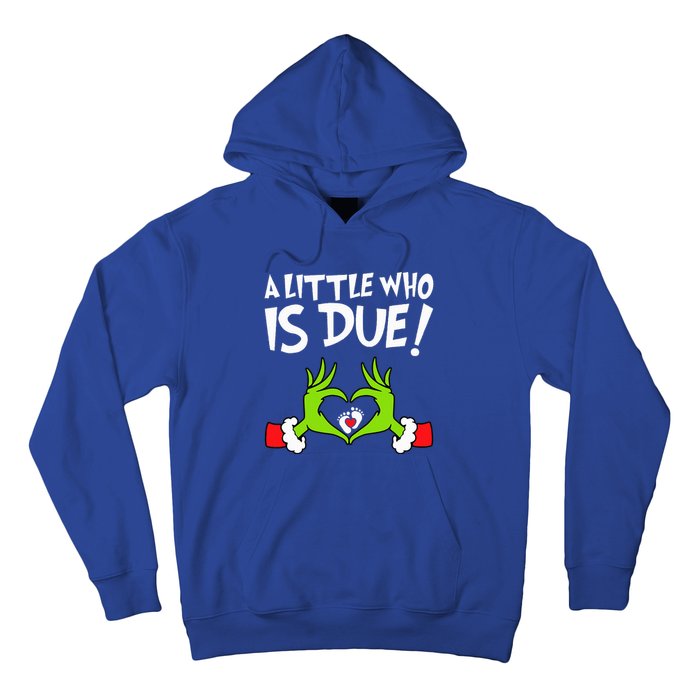 Christmas Pregnancy A Little Who Is Due Hoodie