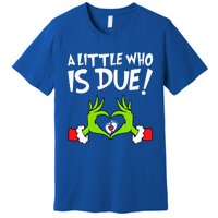 Christmas Pregnancy A Little Who Is Due Premium T-Shirt