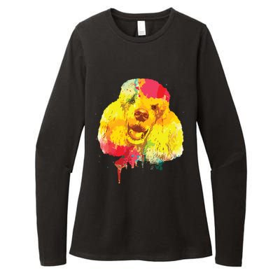 Cool Poodle Art For Men Women Colorful Dog Poodle Lovers Womens CVC Long Sleeve Shirt