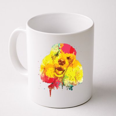 Cool Poodle Art For Men Women Colorful Dog Poodle Lovers Coffee Mug