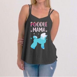 Cool Poodle Art For Women Mom Pet Dog Standard Poodle Lovers Women's Strappy Tank