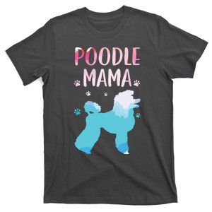 Cool Poodle Art For Women Mom Pet Dog Standard Poodle Lovers T-Shirt