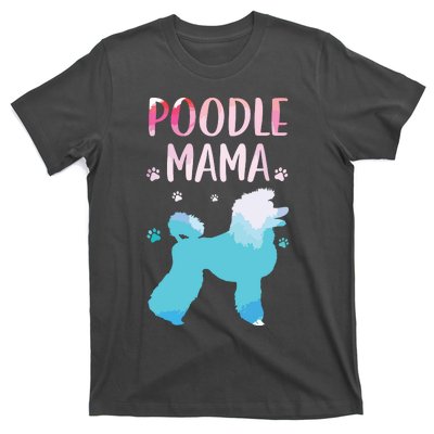 Cool Poodle Art For Women Mom Pet Dog Standard Poodle Lovers T-Shirt