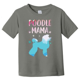 Cool Poodle Art For Women Mom Pet Dog Standard Poodle Lovers Toddler T-Shirt