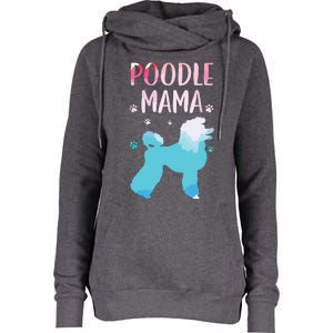 Cool Poodle Art For Women Mom Pet Dog Standard Poodle Lovers Womens Funnel Neck Pullover Hood