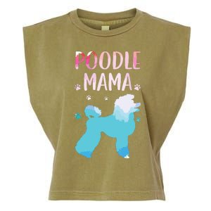 Cool Poodle Art For Women Mom Pet Dog Standard Poodle Lovers Garment-Dyed Women's Muscle Tee