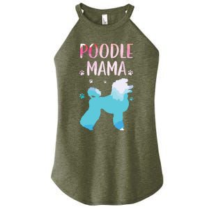 Cool Poodle Art For Women Mom Pet Dog Standard Poodle Lovers Women's Perfect Tri Rocker Tank