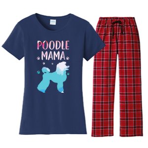 Cool Poodle Art For Women Mom Pet Dog Standard Poodle Lovers Women's Flannel Pajama Set