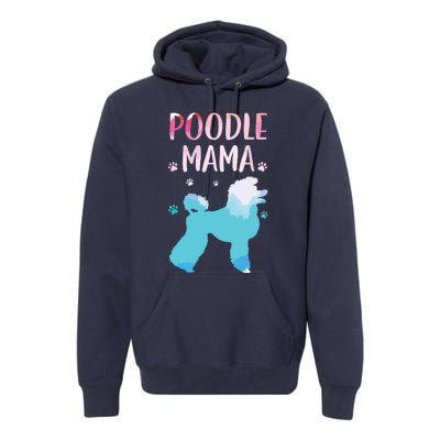 Cool Poodle Art For Women Mom Pet Dog Standard Poodle Lovers Premium Hoodie