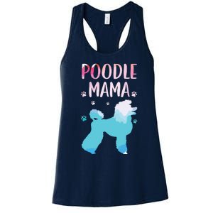 Cool Poodle Art For Women Mom Pet Dog Standard Poodle Lovers Women's Racerback Tank