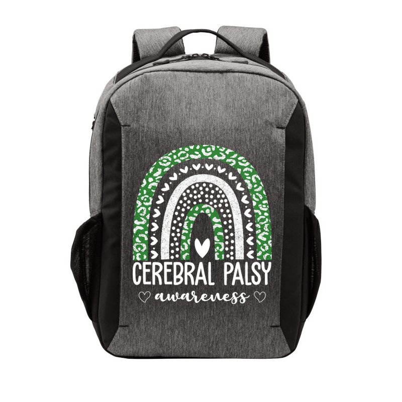 Cerebral Palsy Awareness Rainbow Heart Vector Backpack